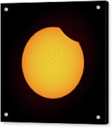 Partial Solar Eclipse Acrylic Print