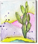 Pastel Cactus Acrylic Print