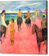 Paul Gauguin - Horseman On The Beach I Acrylic Print