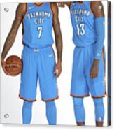 Paul George And Carmelo Anthony Acrylic Print