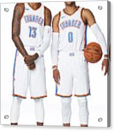 Paul George And Russell Westbrook Acrylic Print