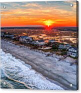 Pawleys Peaceful Sunset Acrylic Print