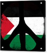 Peace For Palestine Acrylic Print