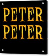 Peter Peter Pumpkin Eater Costume Acrylic Print