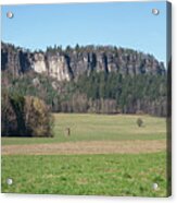 Pfaffenstein, Mountain Panorama In Saxon Switzerland Acrylic Print