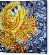Phoenix And Dragon Acrylic Print