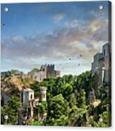 Photo Of Castello Di Venere Castle  Erice, Sicily Acrylic Print