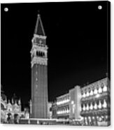Piazza San Marco After Dark Acrylic Print