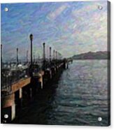 Pier On The San Francisco Bay Acrylic Print