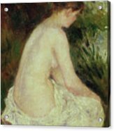 Pierre Auguste Renoir, Bather, 1879 By Renoir, Oil On Canvas Acrylic Print