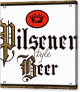 Pilsener Style Beer Acrylic Print