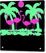 Pink Flamingos Acrylic Print