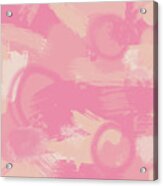 Pink Splatter Acrylic Print