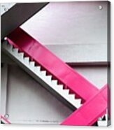Pink Stairs Acrylic Print