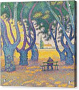 Place Des Lices In St. Tropez By Paul Signac Acrylic Print