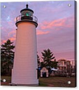 Plum Island Light At Sunrise Newbury Massachusetts Acrylic Print