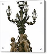 Pont Alexandre Lamp Post Acrylic Print