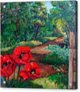 Poppies By The Roadside Acrylic Print