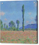 Poppy Field -giverny-. Claude Monet, French, 1840-1926. Acrylic Print