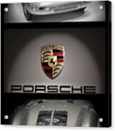 Porsche 550 Spyder Triptych Acrylic Print