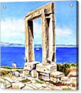 Portara Apollo Temple Naxos Greece Acrylic Print