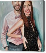 Portrait. Brother And Sister Acrylic Print