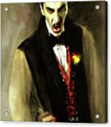 Portrait Of Dracula Acrylic Print