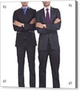 Portrait Of Two Businessmen Acrylic Print