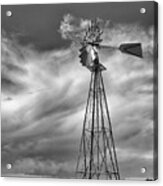 Prairie Windmill Acrylic Print