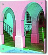 Pretty Pink Arches Acrylic Print