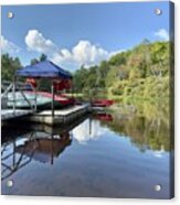 Price Lake Canoes Acrylic Print