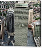 Prudential Tower Building Boston Aerial Acrylic Print