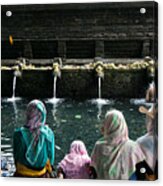 Pura Tirta Empul, A Holy Water Spring In Ubud, Bali Acrylic Print