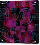 Purple Abstract Design Acrylic Print