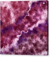 Purple Clouds - Contemporary Abstract - Abstract Expressionist Painting - Purple, Violet, Lavender Acrylic Print