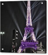 Purple Eiffel Acrylic Print