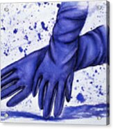 Purple Gloves Acrylic Print