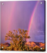 Purple Skies And Rainbows Acrylic Print