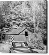 Quilt Barn And Truck Along The Creeper Trail Damascus Virginia B Acrylic Print