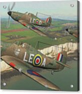 Raf Hawker Hurricanes Mk.1 Art Acrylic Print