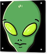 Raid Area 51 Alien Head Acrylic Print