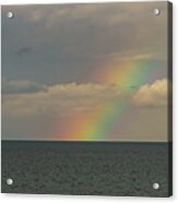 Rainbow On The Salish Sea Acrylic Print