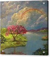 Rainbow, The Promise Of God/ El Arco De Iris La Promesa De Dios Acrylic Print