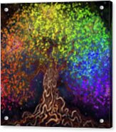 Rainbow Tree Of Life Acrylic Print