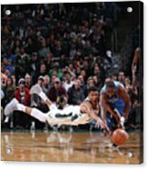 Raymond Felton And Giannis Antetokounmpo Acrylic Print