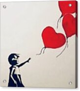 Red Balloons Acrylic Print
