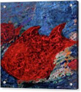 Red Fishes Acrylic Print