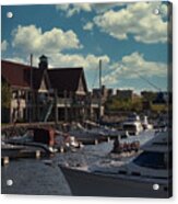 Reef Point Boats Acrylic Print