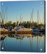 Reflections At Golden Hour Acrylic Print