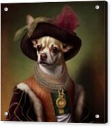 Rembrandt Painting Of Chihuahua Acrylic Print